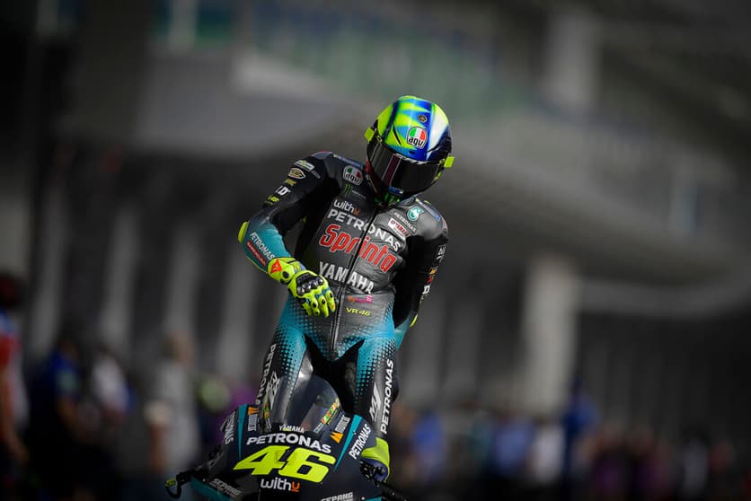 Valentino Rossi teve resultados discretos em Losail (Foto: Divulgação/MotoGP)