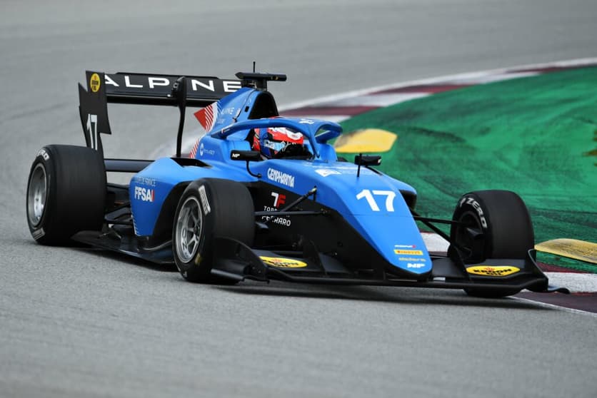 Victor Martins, a estrela dos testes da F3 (Foto: FIA Formula 3)