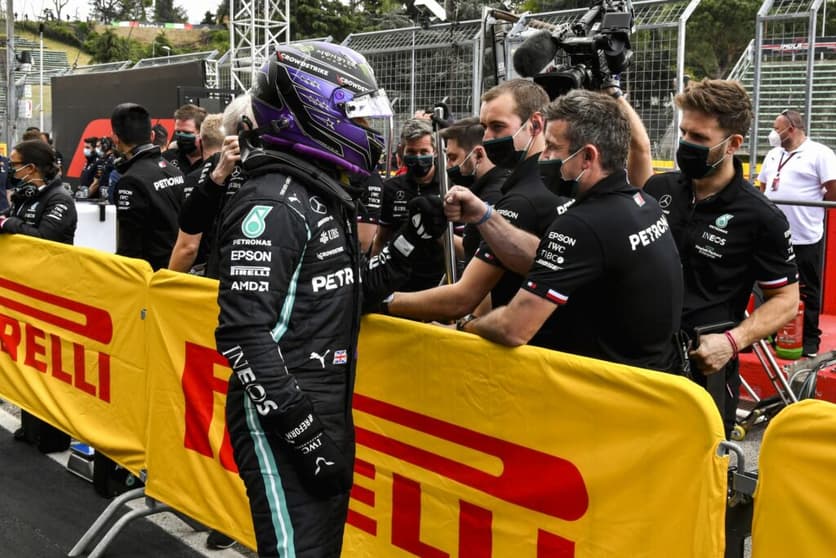Lewis Hamilton se manteve na liderança do Mundial em Ímola (Foto: Mercedes)