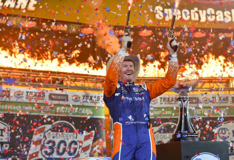 Scott Dixon venceu o GP do Texas 1 e assumiu a liderança do campeonato (Foto: Indycar)