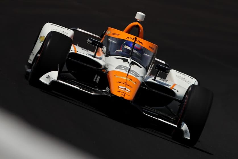 Montoya guiou terceiro carro da McLaren na Indy 500 (Foto: IndyCar)