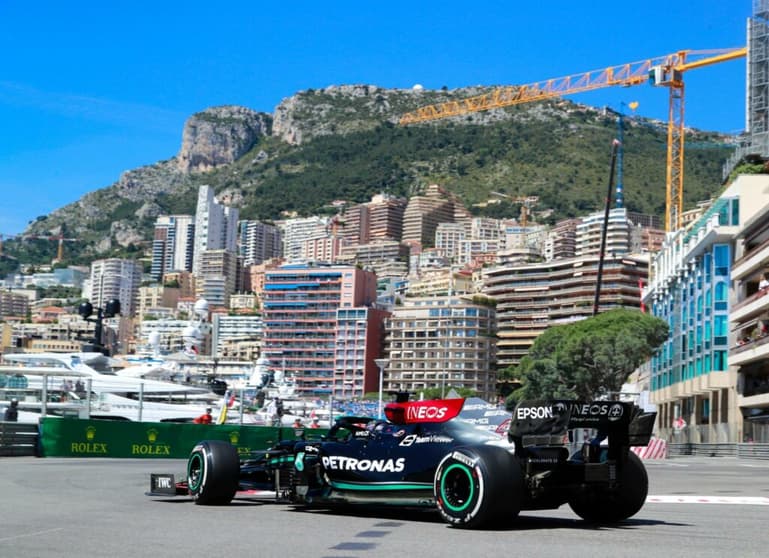 Lewis Hamilton foi o terceiro colocado no segundo treino livre do GP de Mônaco. (Foto: Mercedes)