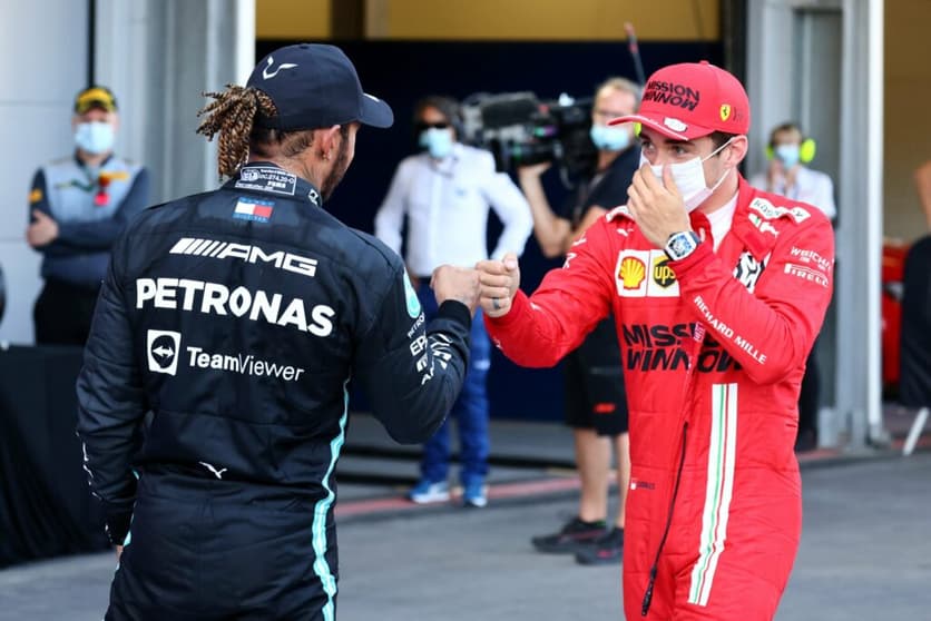 Lewis Hamilton e Charles Leclerc (Foto: Mercedes)