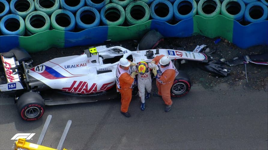 Mick Schumacher bateu forte no TL3 do GP da Hungria de Fórmula 1 (Foto: F1/Twitter)