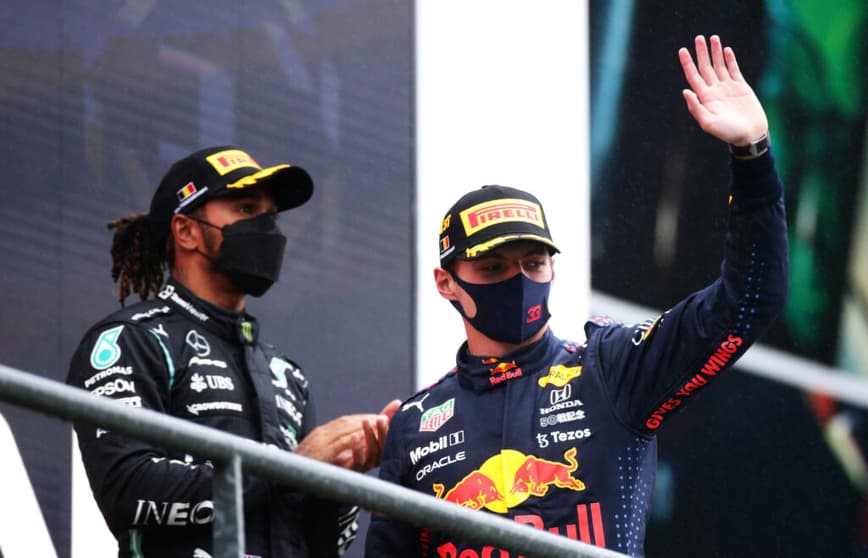 Lewis Hamilton reforçou o respeito que nutre por Max Verstappen (Foto: Peter Fox/Getty Images/Red Bull Content Pool)