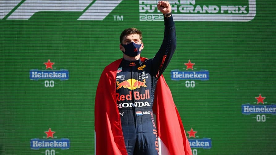 Max Verstappen vibra com vitória em casa na Fórmula 1 (Foto: Red Bull Content Pool)
