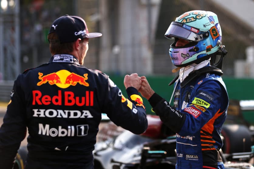 Formado na Red Bull, Daniel Ricciardo torce para que taurinos conquistem o título em 2021  (Foto: Lars Baron/Getty Images/Red Bull Content Pool)