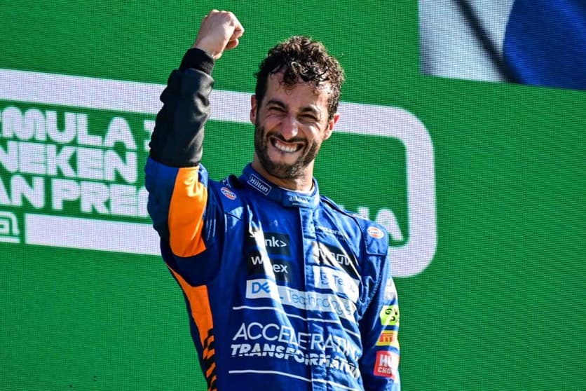 Daniel Ricciardo venceu o GP da Itália de 2021 (Foto: AFP)