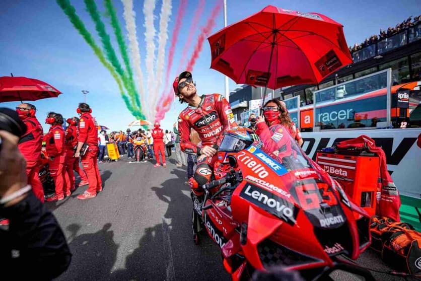 Francesco Bagnaia saiu da briga pelo título na última etapa (Foto: Ducati)