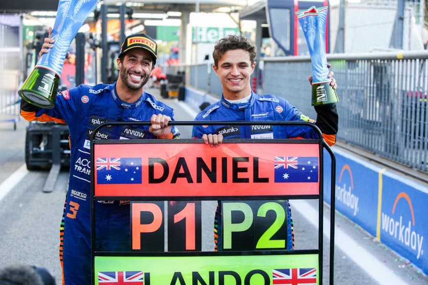 Ricciardo e Norris defenderam a permanência de Masi (Foto: Peter Fox/Getty Images)