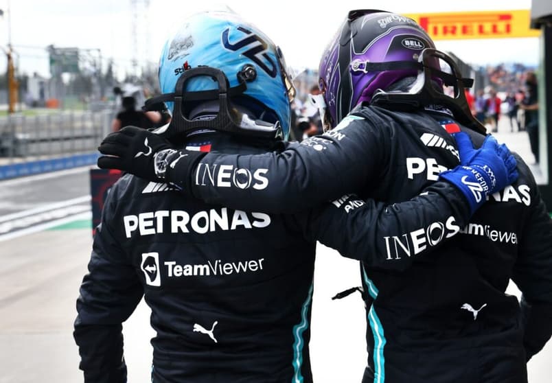 A Mercedes aparece forte nesta reta final da temporada 2021 da F1 (Foto: Mercedes)