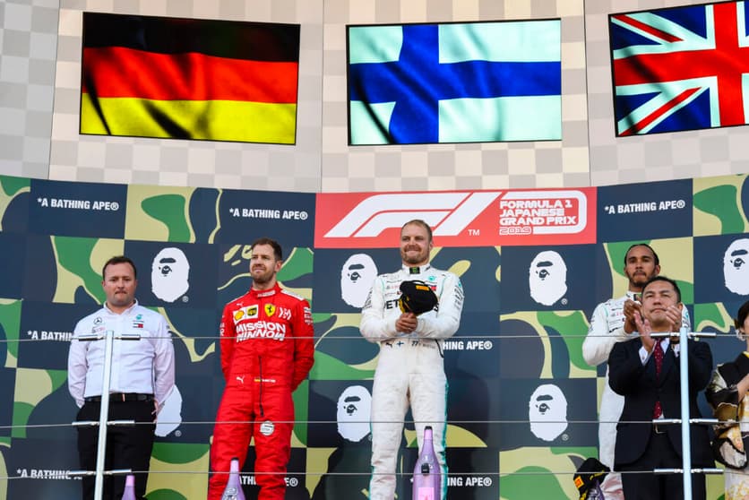 Valtteri Bottas venceu a última corrida da F1 no Japão, em 2019 (Foto: Mercedes)