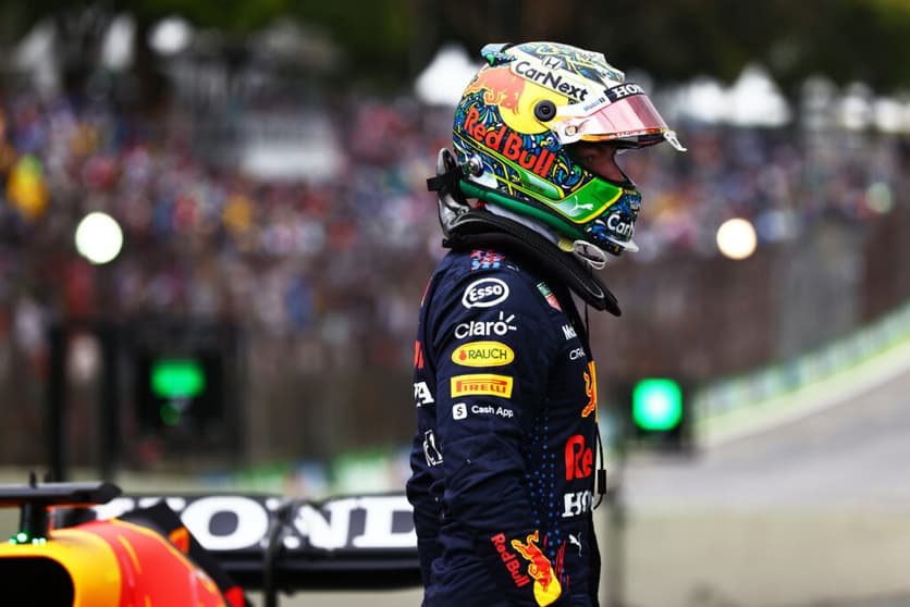 Max Verstappen se mostrou conformado com o segundo lugar no GP de São Paulo (Foto: Mark Thompson/Getty Images/Red Bull Content Pool)