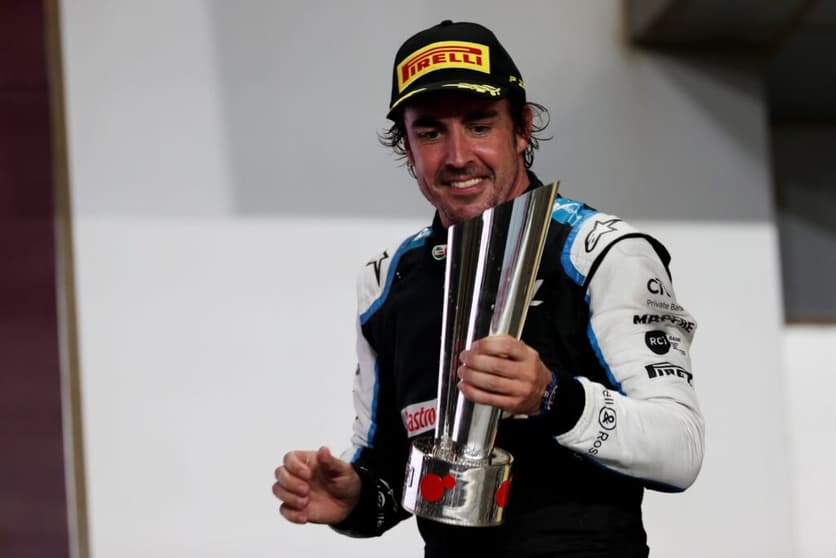 O pódio de Fernando Alonso no Catar foi fundamental para a Alpine (Foto: Alpine)