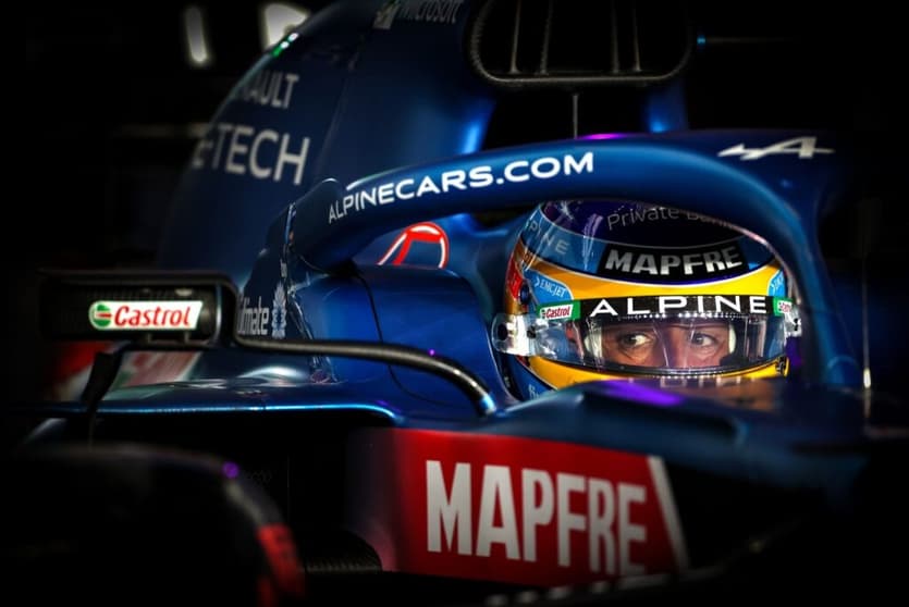 Fernando Alonso terminou em terceiro no GP do Catar, melhor resultado do ano para o espanhol (Foto: Alpine)