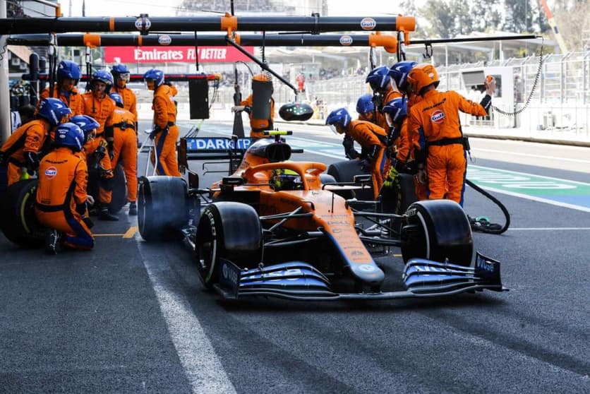 Lando Norris somou o único ponto da McLaren no México, com um décimo lugar (Foto: McLaren)