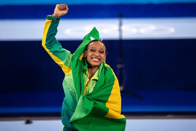 Rebeca Andrade foi o nome do ano no esporte brasileiro (Foto: Miriam Jeske/COB)