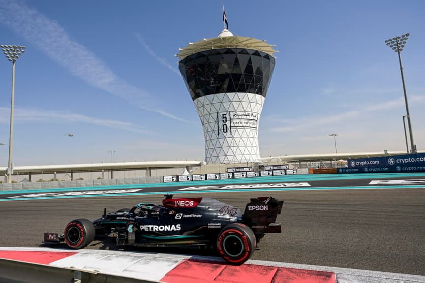 Lewis Hamilton em Abu Dhabi (Foto: LAT Images/Mercedes)