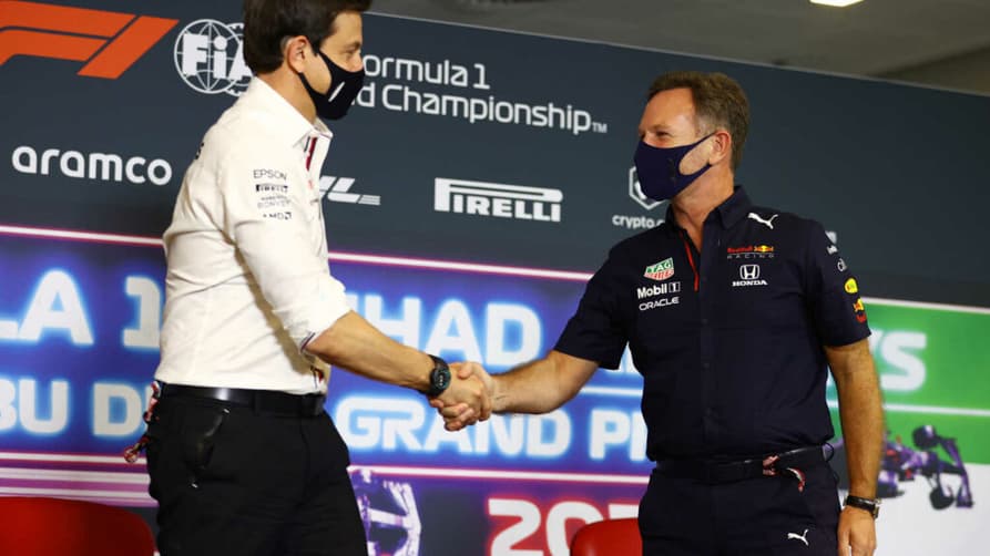 Horner diz que é 'dinossauro' na F1 com Wolff (Foto:  Red Bull Content Pool / Getty Images)