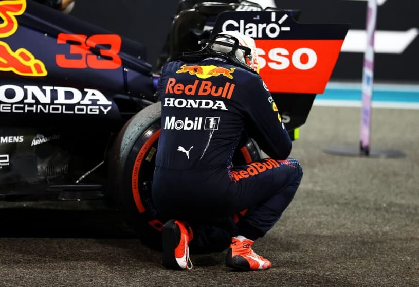 Max Verstappen celebrou o título com o carro da Red Bull (Foto: Red Bull Content Pool)