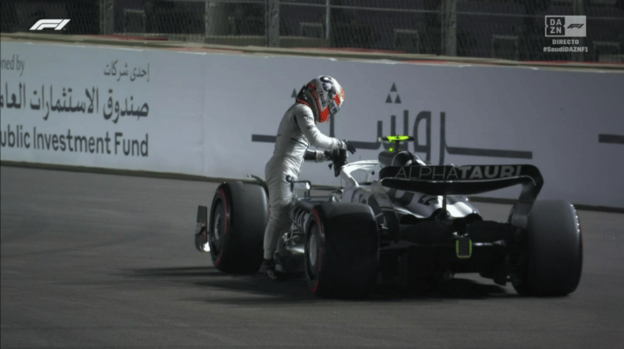 Yuki Tsunoda está fora do GP da Arábia Saudita (Foto: Reprodução)