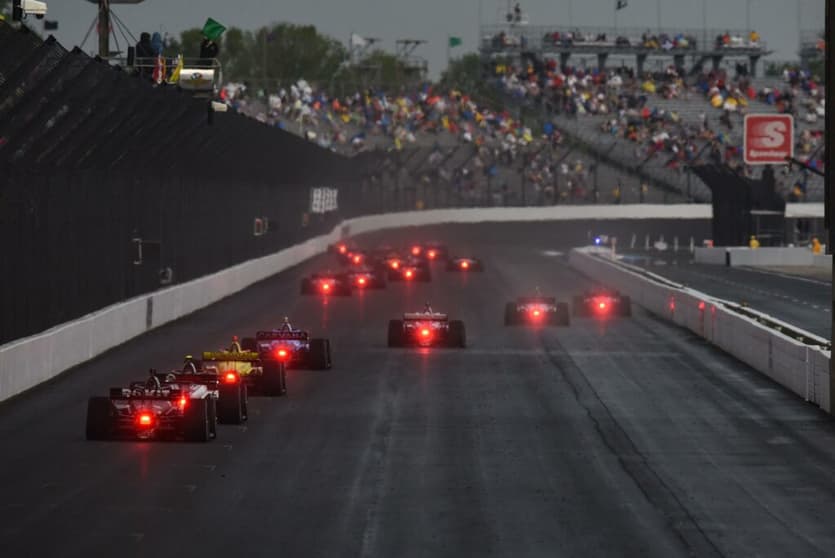 GP de Indianápolis gerou reclamações de visibilidade dos pilotos da Indy (Foto: IndyCar)