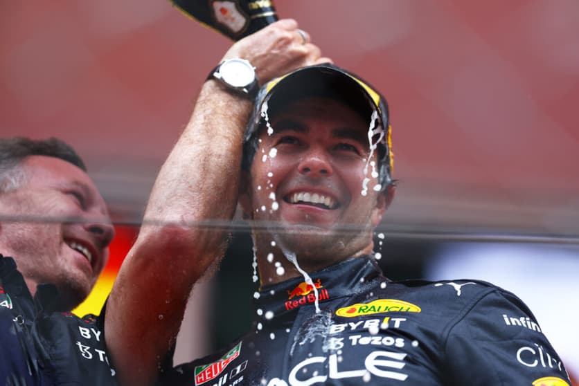 Sergio Pérez dedicou sua primeira vitória em Mônaco a seu país natal, o México (Foto: Red Bull Content Pool)