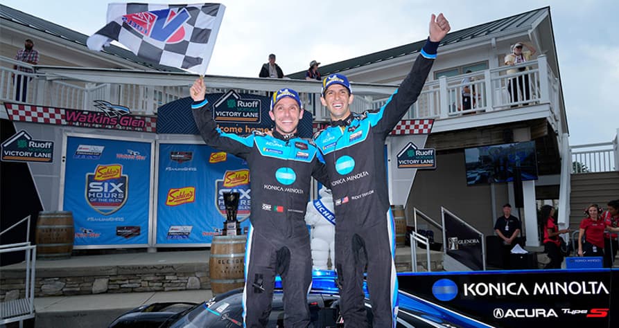 Vencedores em Watkins Glen: Ricky Taylor e Filipe Albuquerque (Foto: IMSA)
