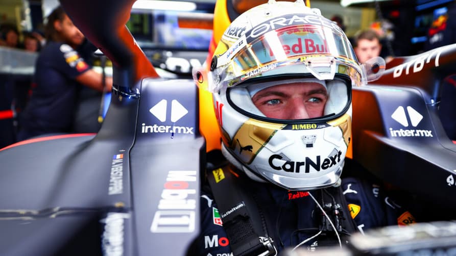 Max Verstappen foi para o tudo ou nada com Mick Schumacher (Foto: Red Bull Content Pool)