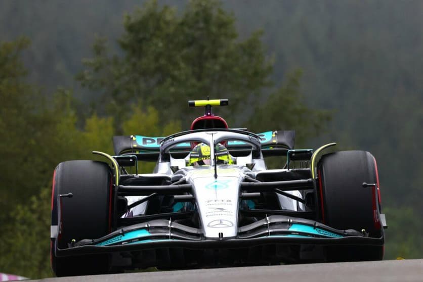 Lewis Hamilton ficou à frente apenas de Magnussen na Speed Trap da Bélgica (Foto: Mercedes)