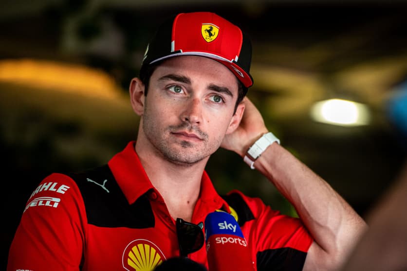 Leclerc segue em um 2023 difícil, agora com endereço vazado (Foto: Ferrari)