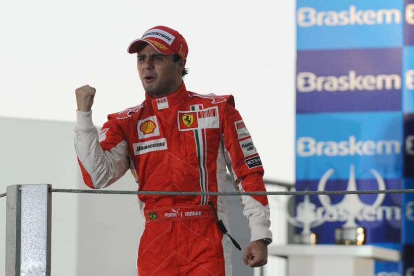 O GP do Brasil em 2008 havia sido a última vitória de Massa na carreira (Foto: Ferrari Media)