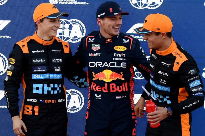Max Verstappen colocou Piastri e Norris como a melhor dupla da F1 (Foto: Toshifumi Kitamura/AFP)