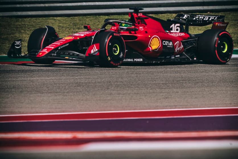 Charles Leclerc explicou que a Ferrari foi para a corrida nos EUA confiante quanto ao desgaste da prancha (Foto: Ferrari)