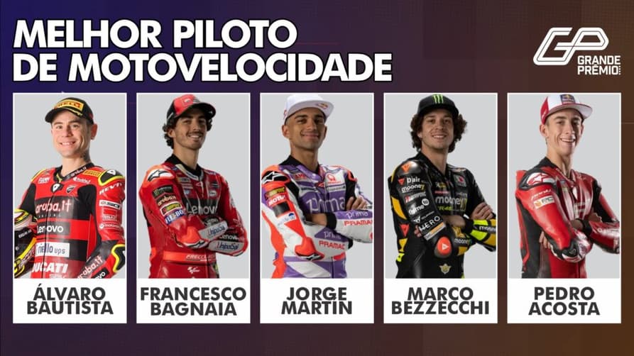 Melhores pilotos de Motovelocidade (Arte: Rodrigo Berton/Grande Prêmio)