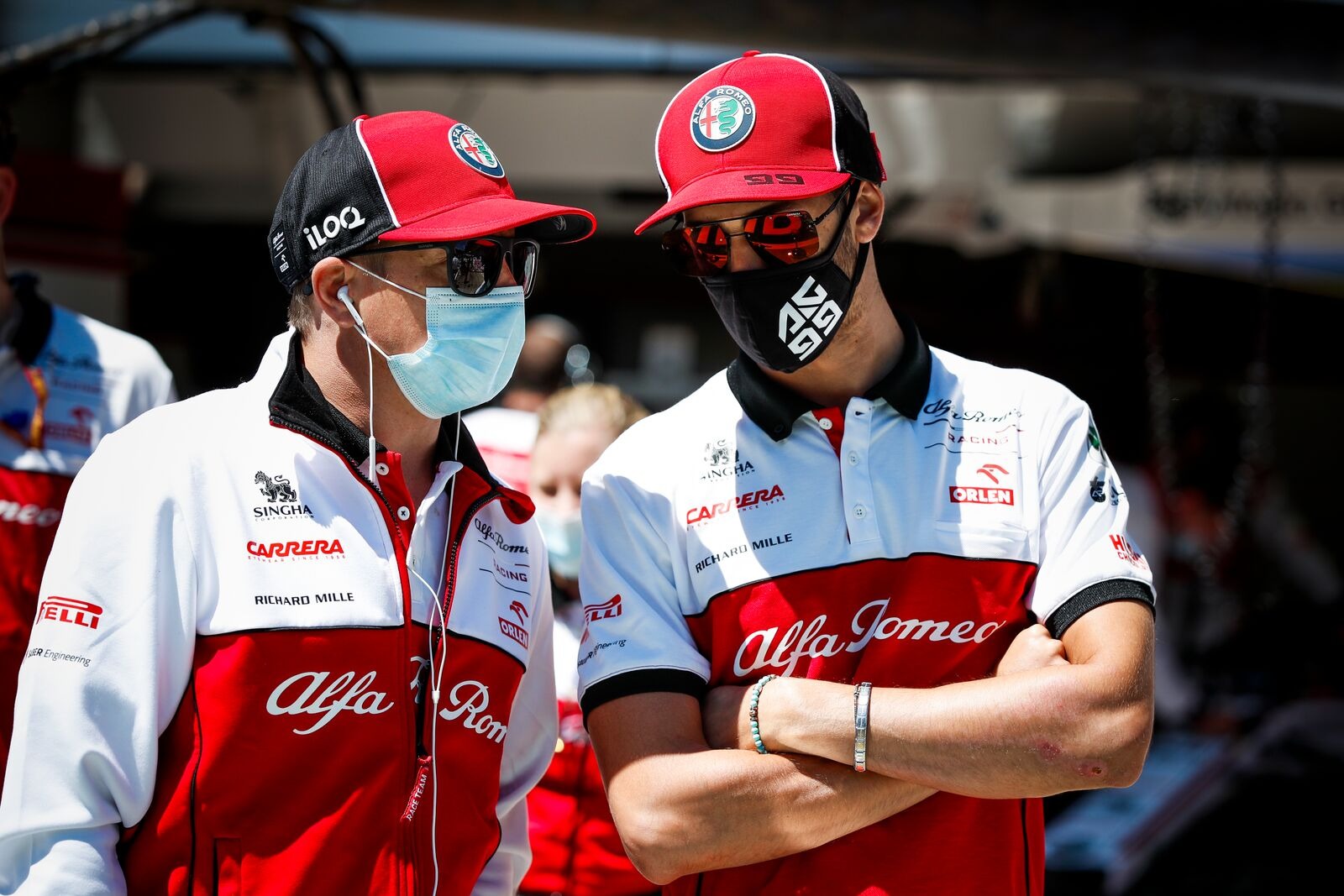 Kimi Räikkönen, Antonio Giovinazzi, Alfa Romeo 2020,