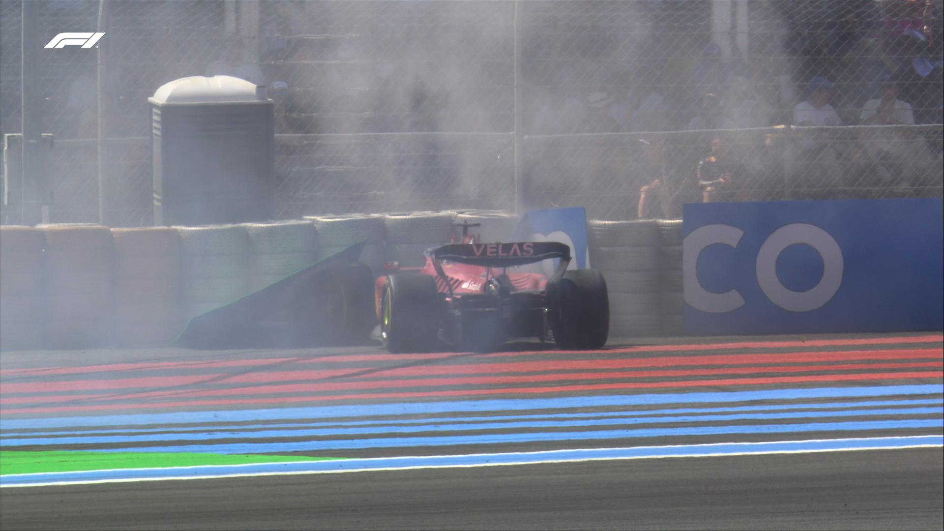 VÁ­deo: Leclerc roda na liderança, bate e abandona GP da França - Fórmula 1 - Grande Prêmio