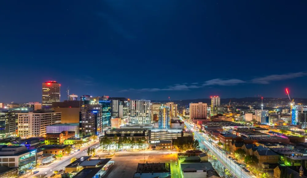 Vista de Adelaide, na Austr&aacute;lia (Foto: MotoGP Australia)
